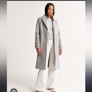 Abercrombie wool blend top coat